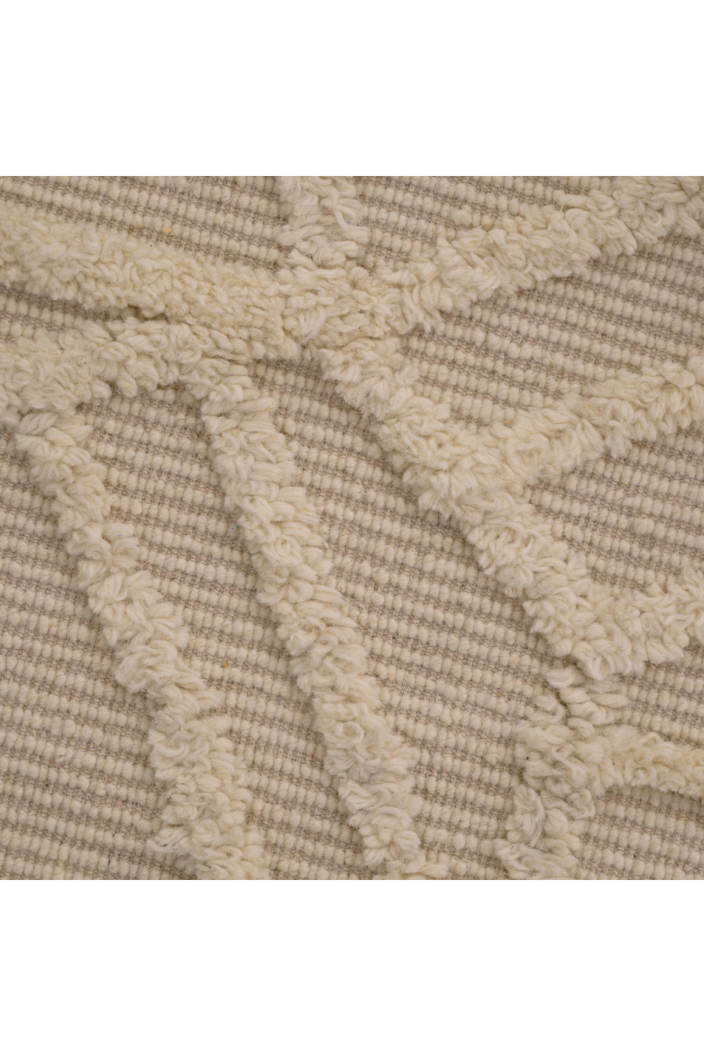 Cream Handwoven Wool Carpet | Eichholtz San Juan | Oroa.com