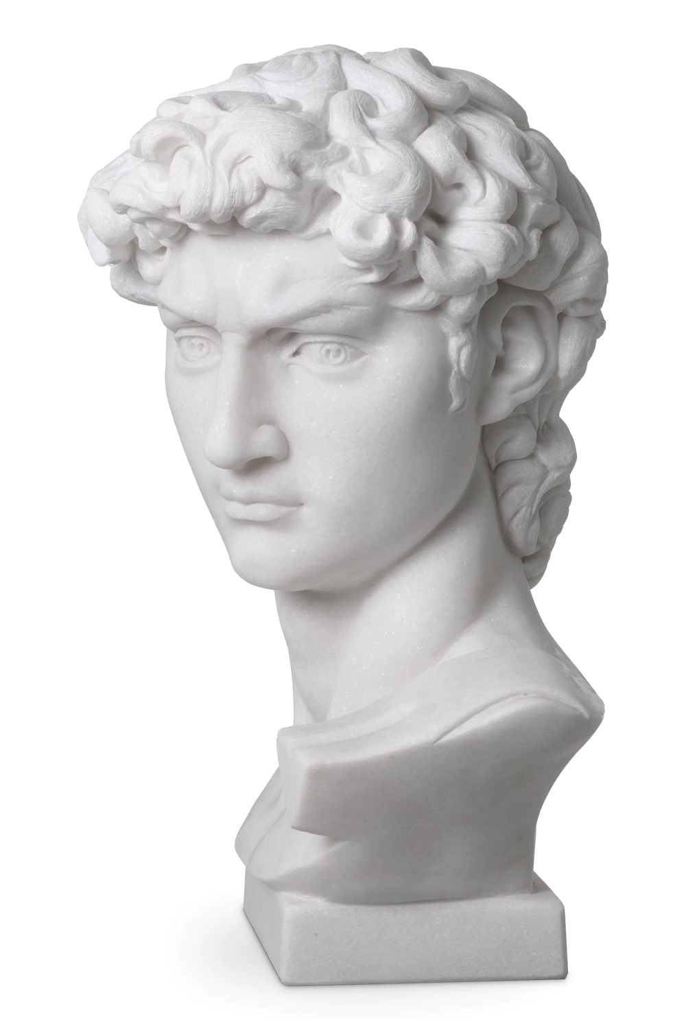 White Marble Head Sculpture | Eichholtz David | Oroa.com