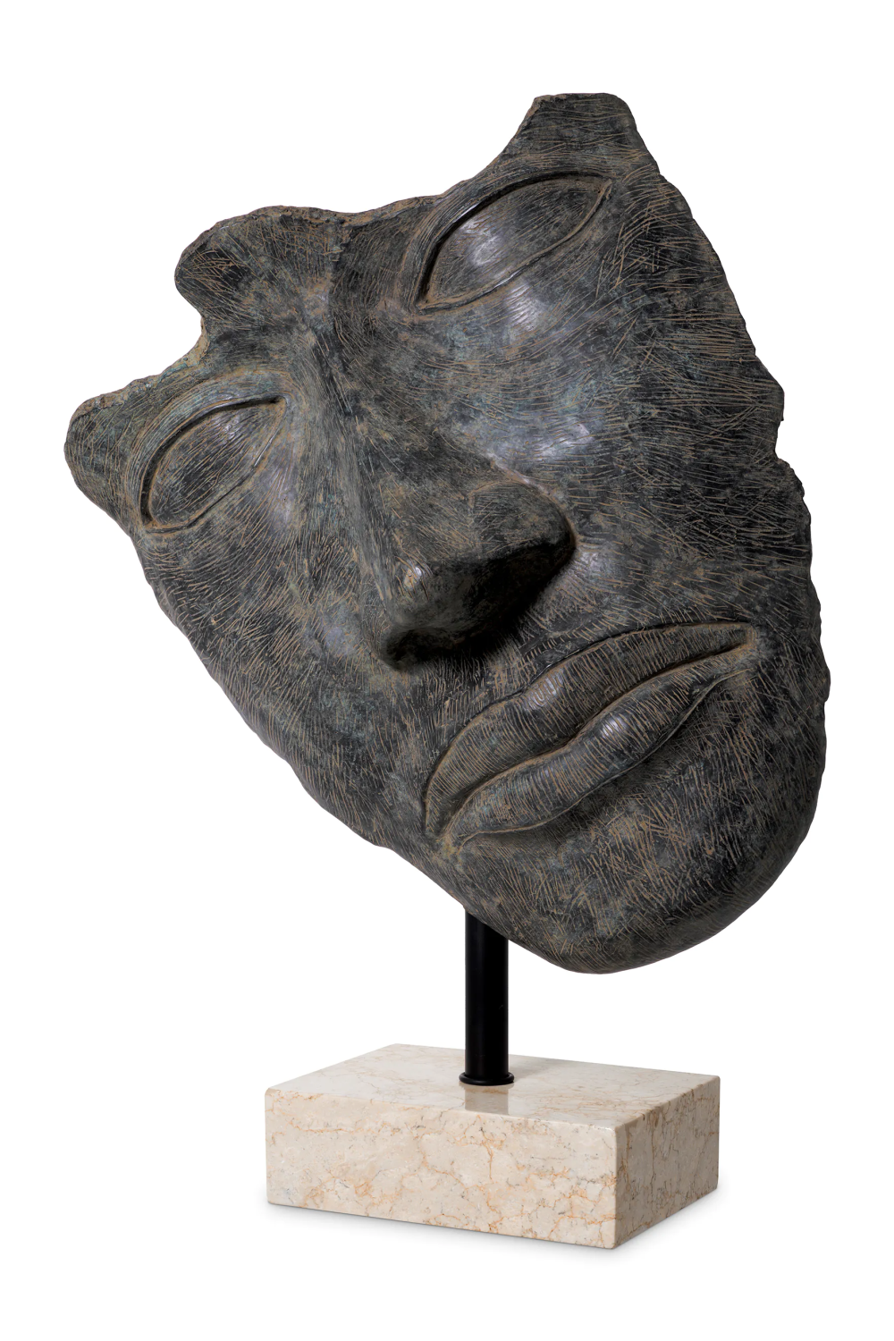 Antique Bronze Face Sculpture | Eichholtz Heros | Oroa.com