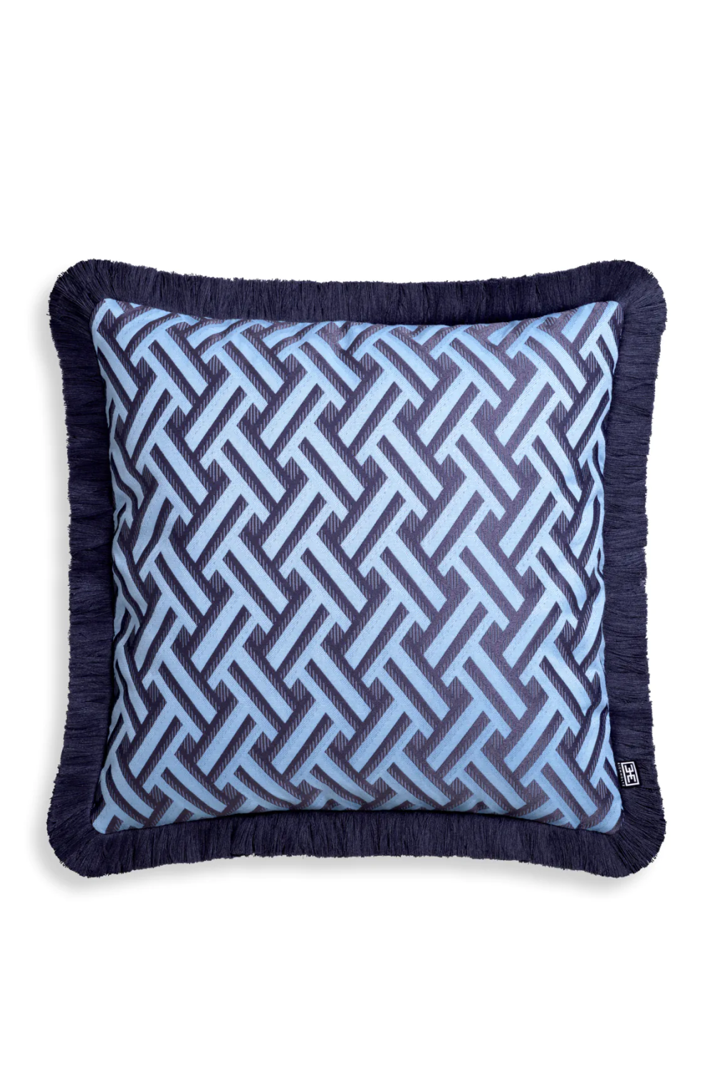 Dark Blue Fringed Cushion | Eichholtz Doris | Oroa.com