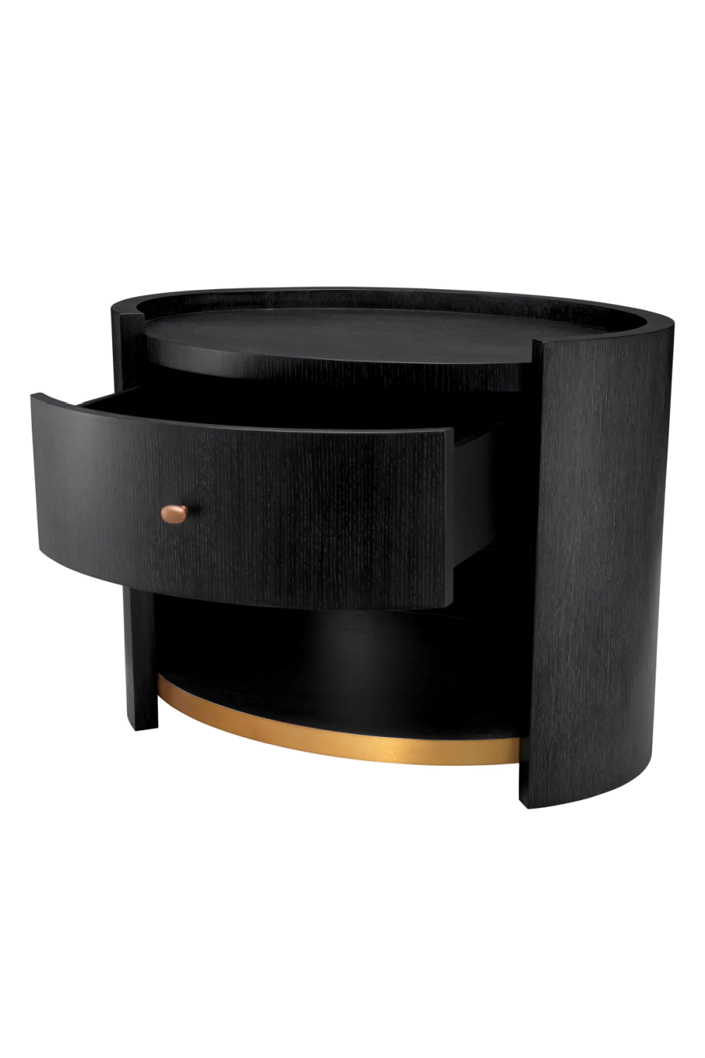 Oval Gray Oak Nightstand | Eichholtz Rosemberg | Oroa.com