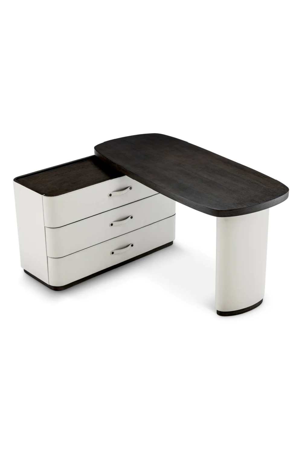 Gray Leather Rotating Desk | Eichholtz Numana | Oroa.com