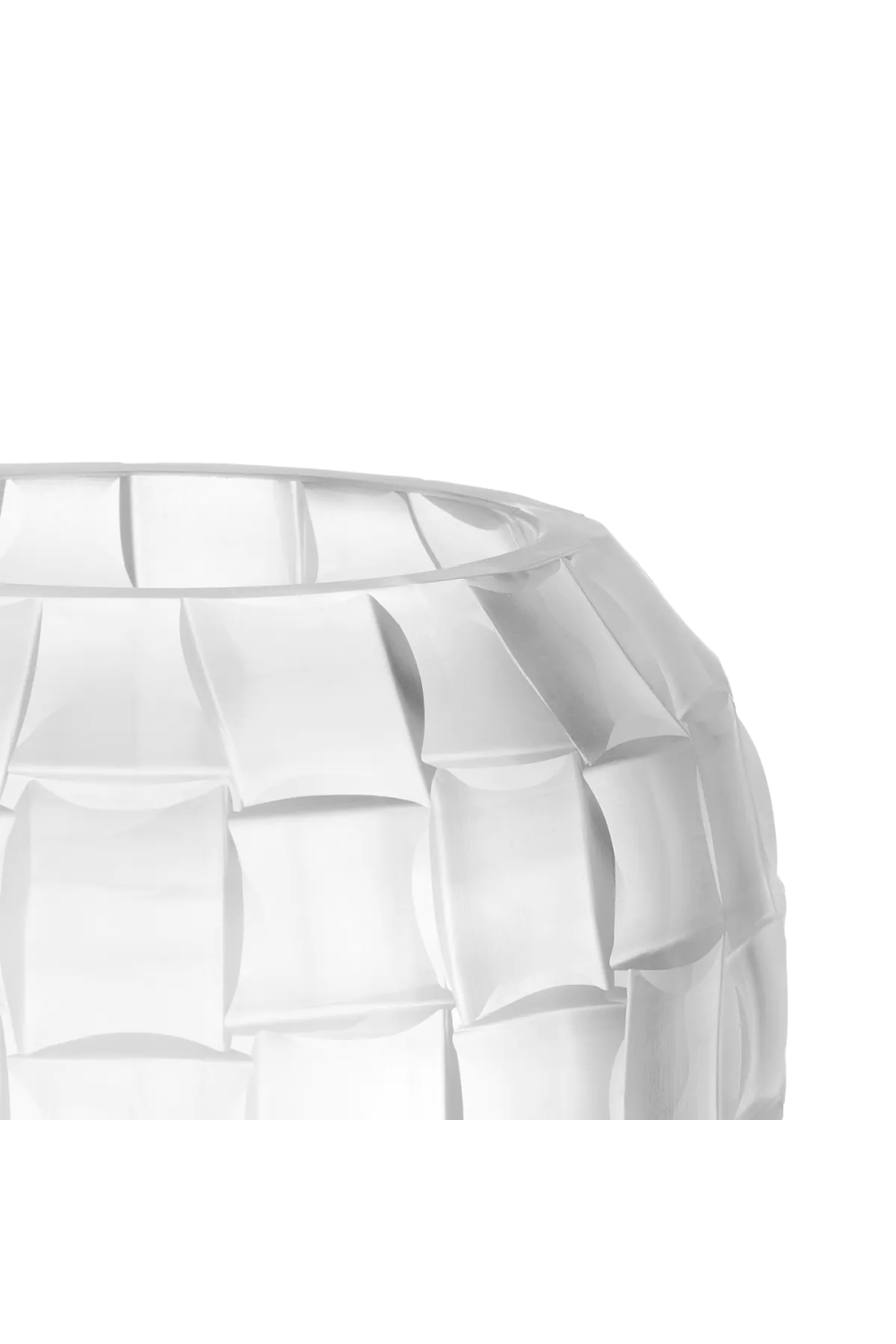 Frosted Hand Blown Glass Vase | Eichholtz Varese | Oroa.com