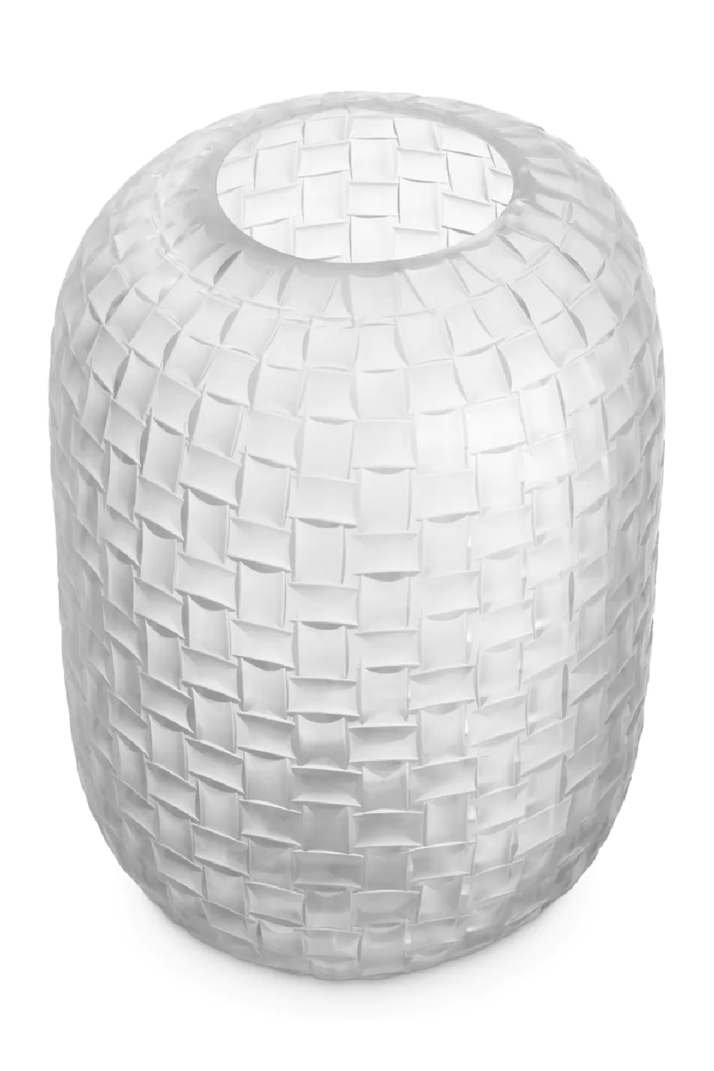 Frosted Hand Blown Glass Vase | Eichholtz Varese | Oroa.com