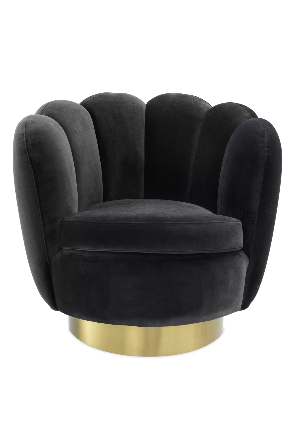 Grey velvet best sale scallop chair