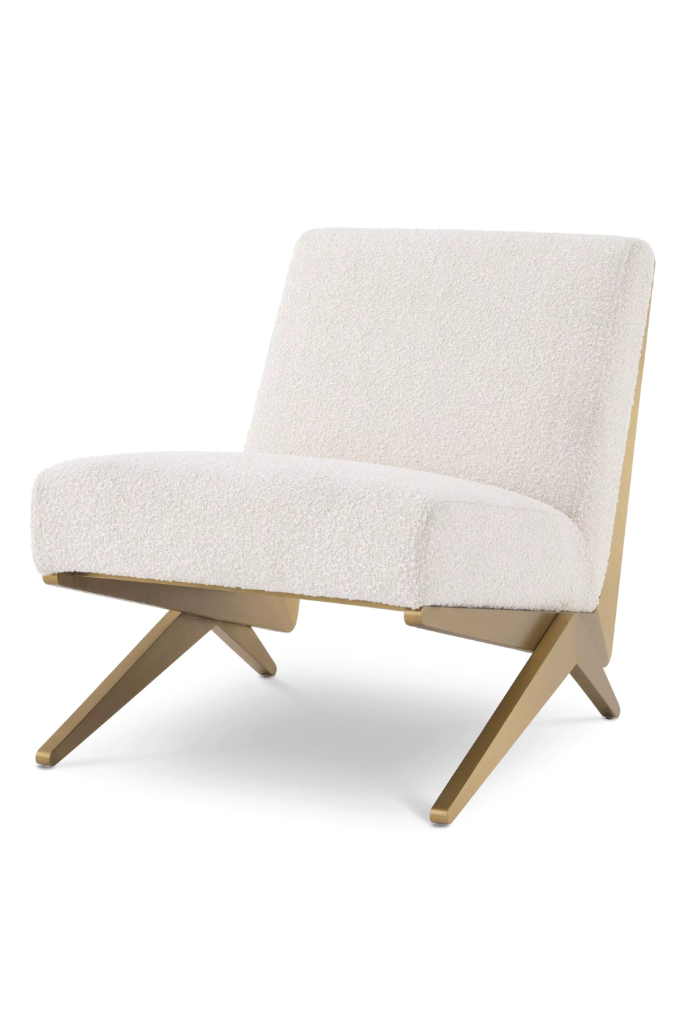 Cream Bouclé Lounge Chair | Eichholtz Fico | Oroa.com
