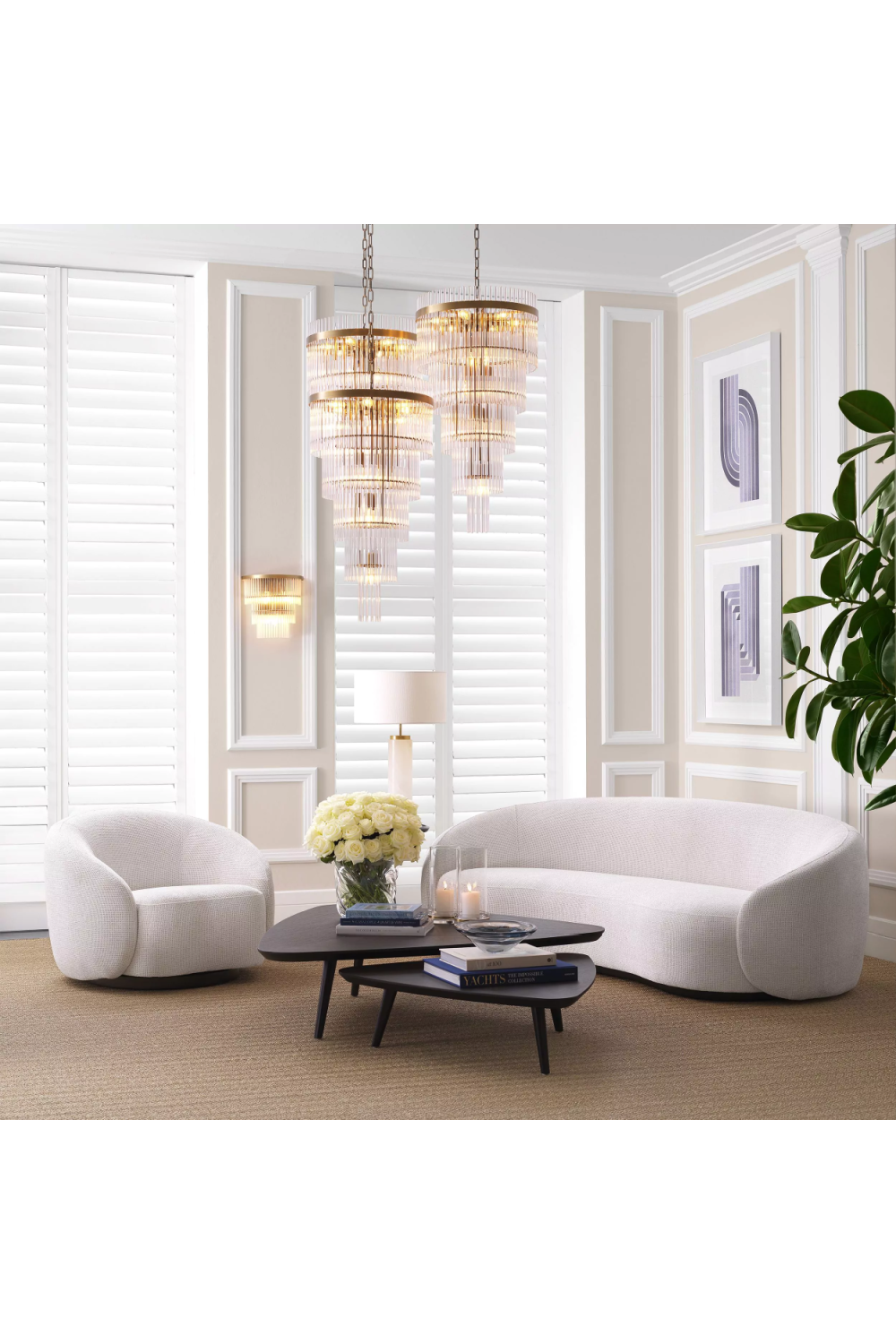 Off-White Swivel Tub Chair | Eichholtz Amore | Oroa.com