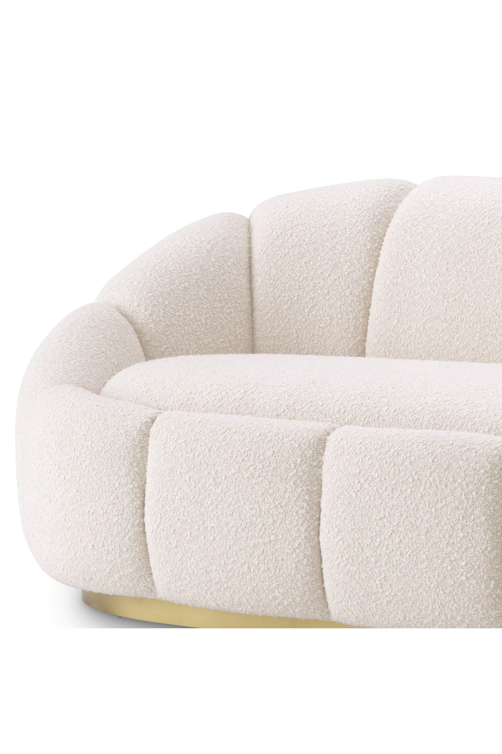 Cream Bouclé Curved Sofa | Eichholtz Inger | Oroa. com