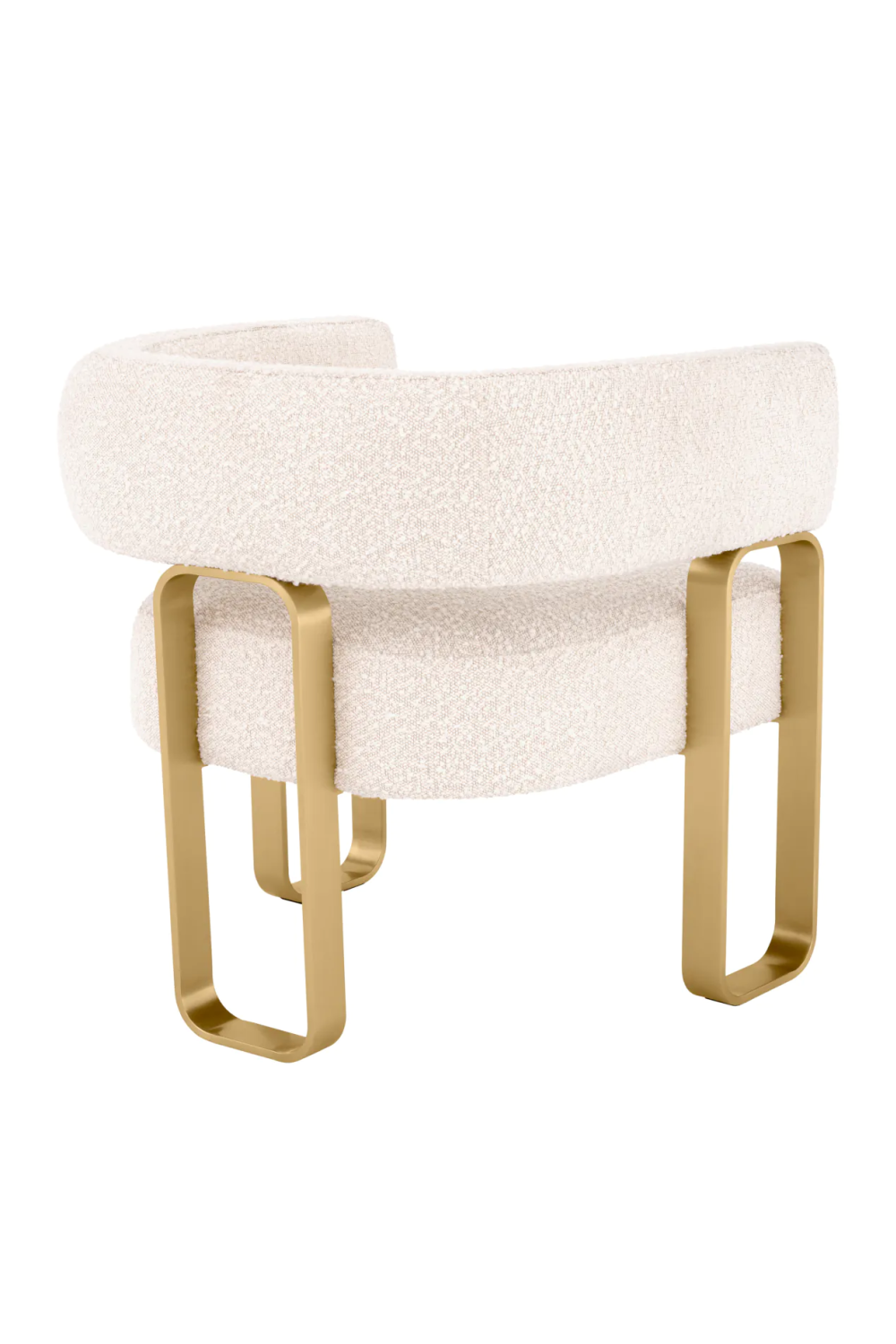 Bouclé Curved Accent Chair | Eichholtz Capricorn | Oroa.com