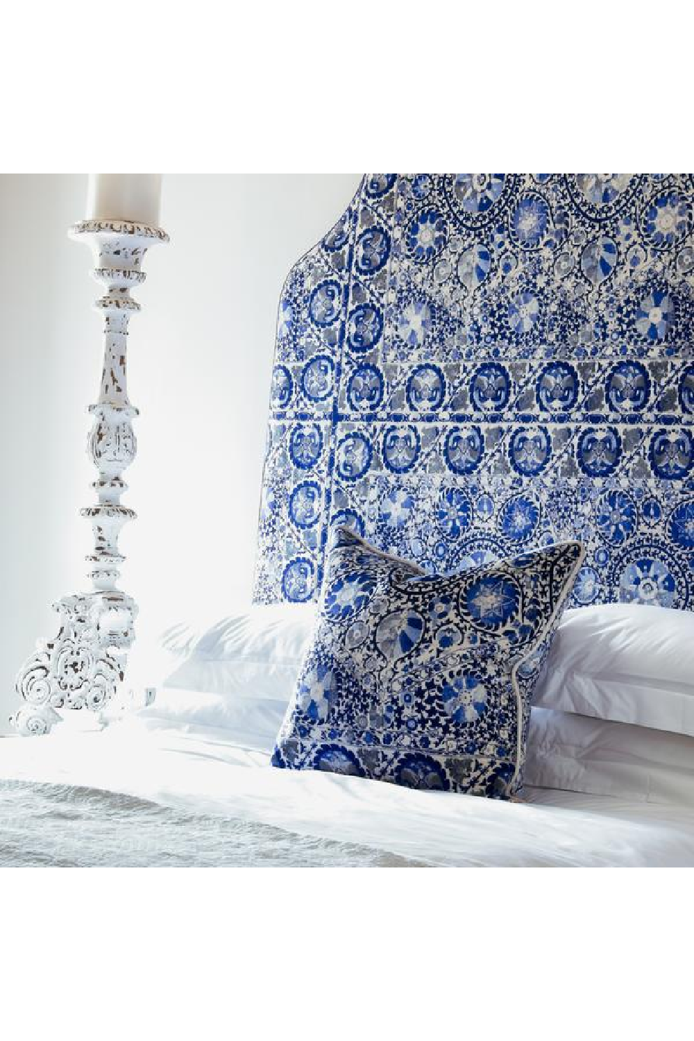 Velvet Vintage Suzani Cushion | Andrew Martin Iznik | OROA