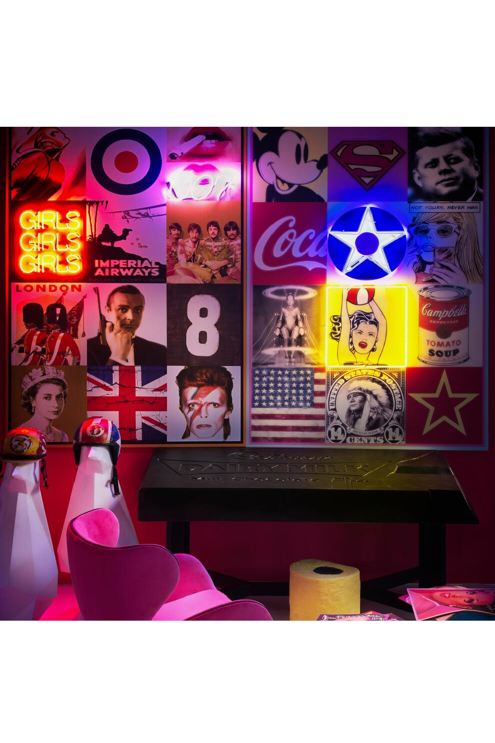 British Icons Neon Wall Art | Andrew Martin Britain | OROA
