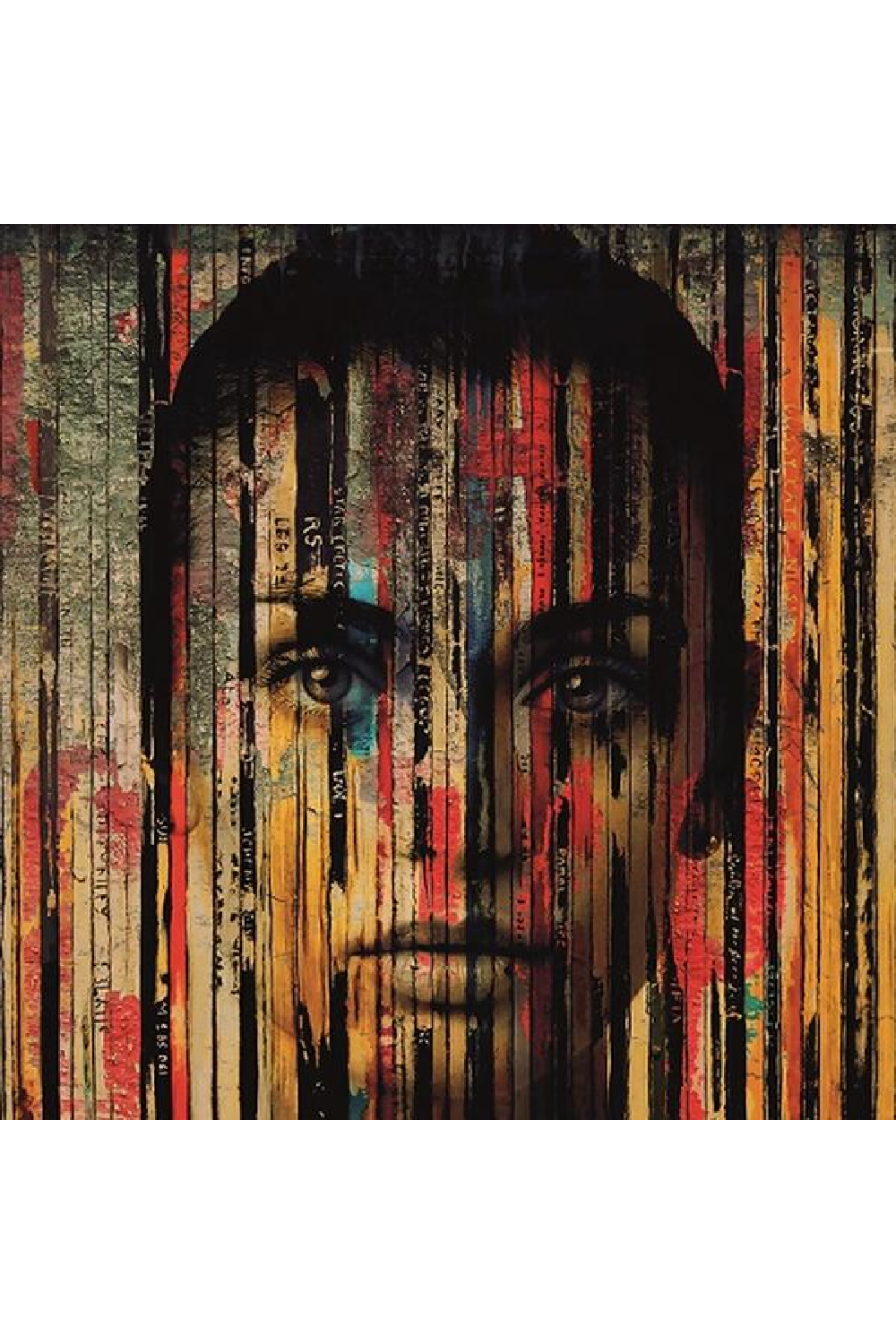 Multi-colored Woman's Face Artwork | Andrew Martin Angie | OROA