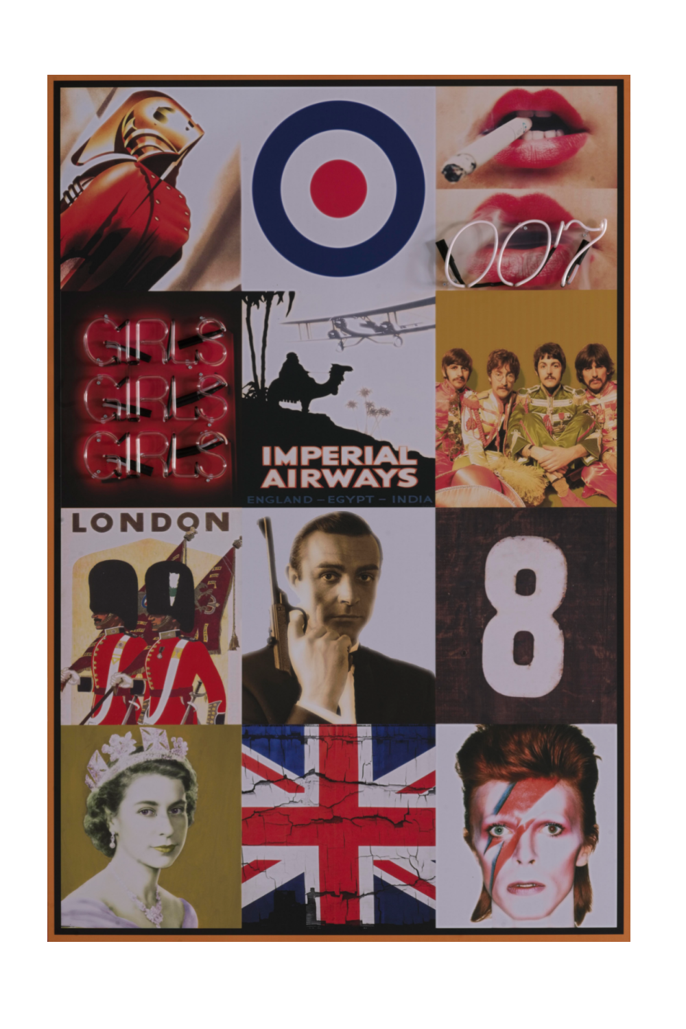 British Icons Neon Wall Art | Andrew Martin Britain | OROA