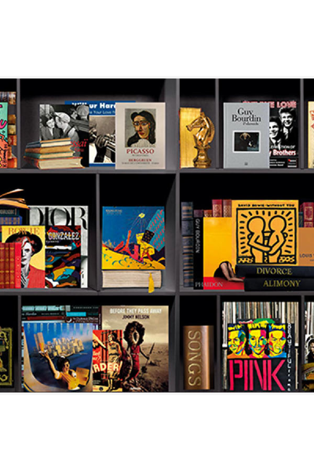 Legendary Icons in Shelf Artwork | Andrew Martin My Life In A Nutshell Vol 1 | Oroa.com