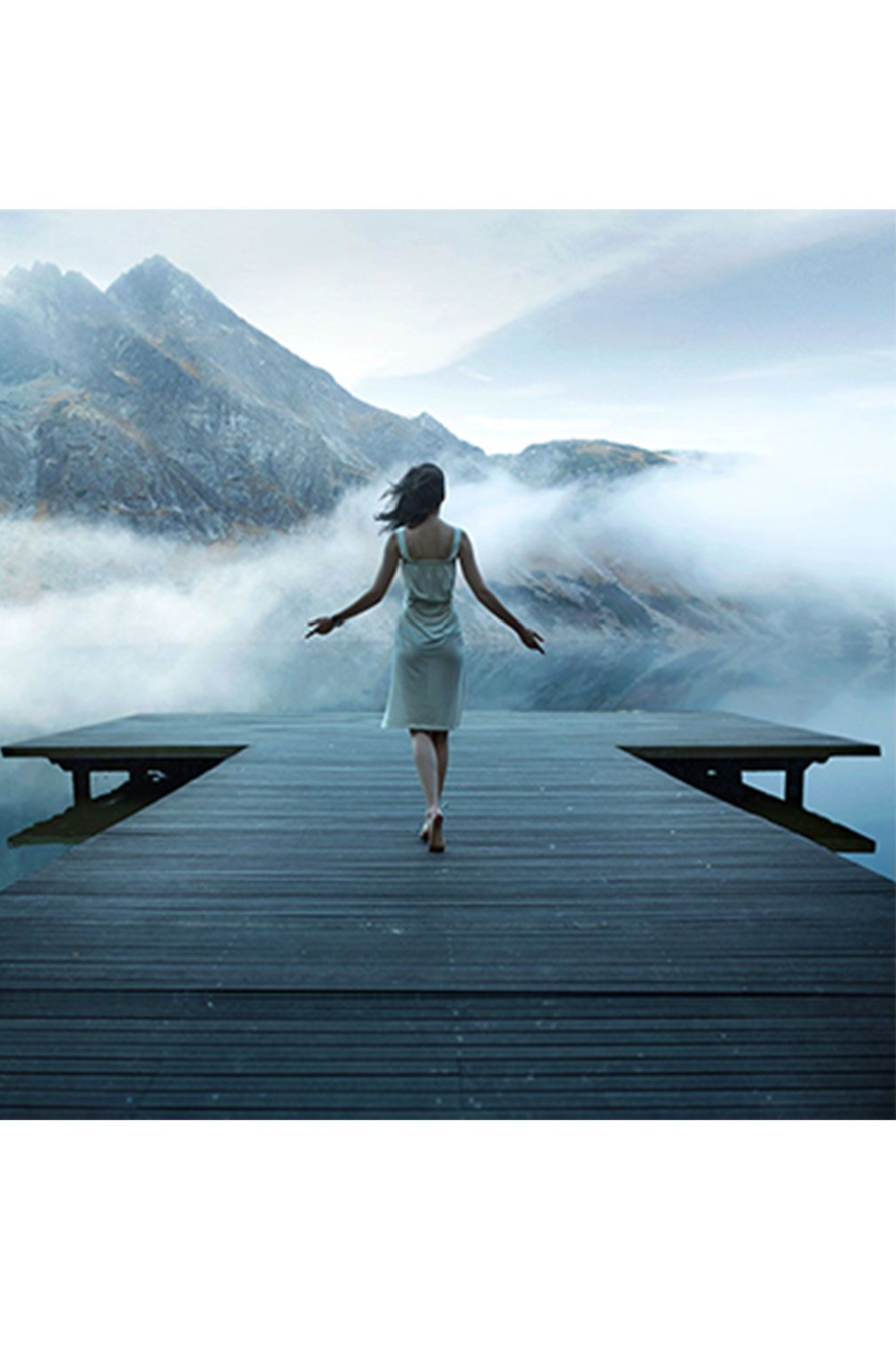 Girl Along A Pier Photographic Artwork | Andrew Martin Freedom | Oroa.com