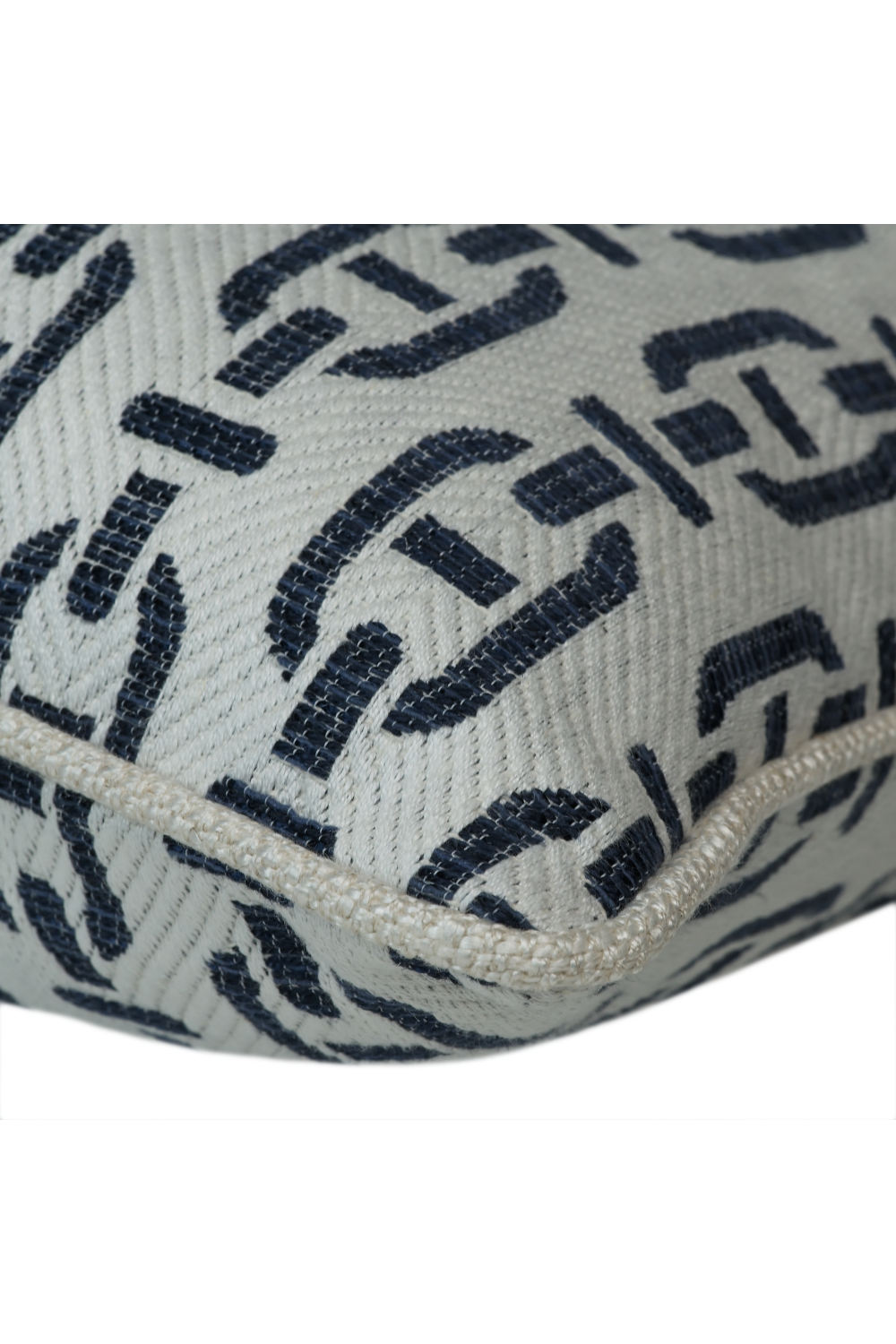 Chain Link Pattern Square Cushion | Andrew Martin Burlington | OROA