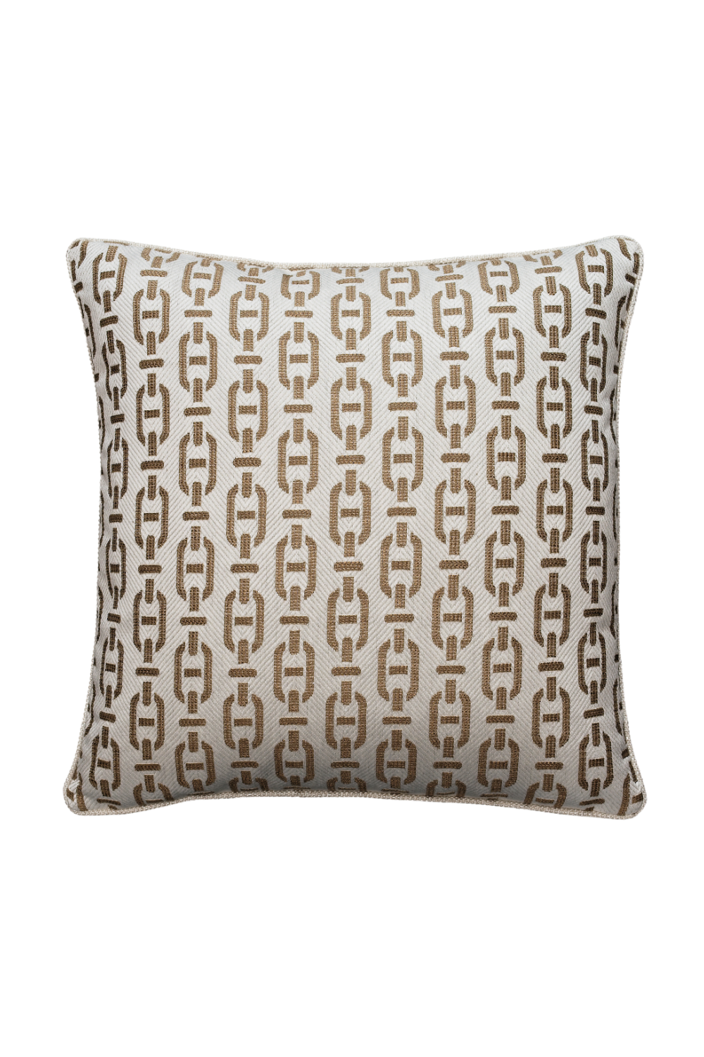 Chain Link Pattern Square Cushion | Andrew Martin Burlington | OROA
