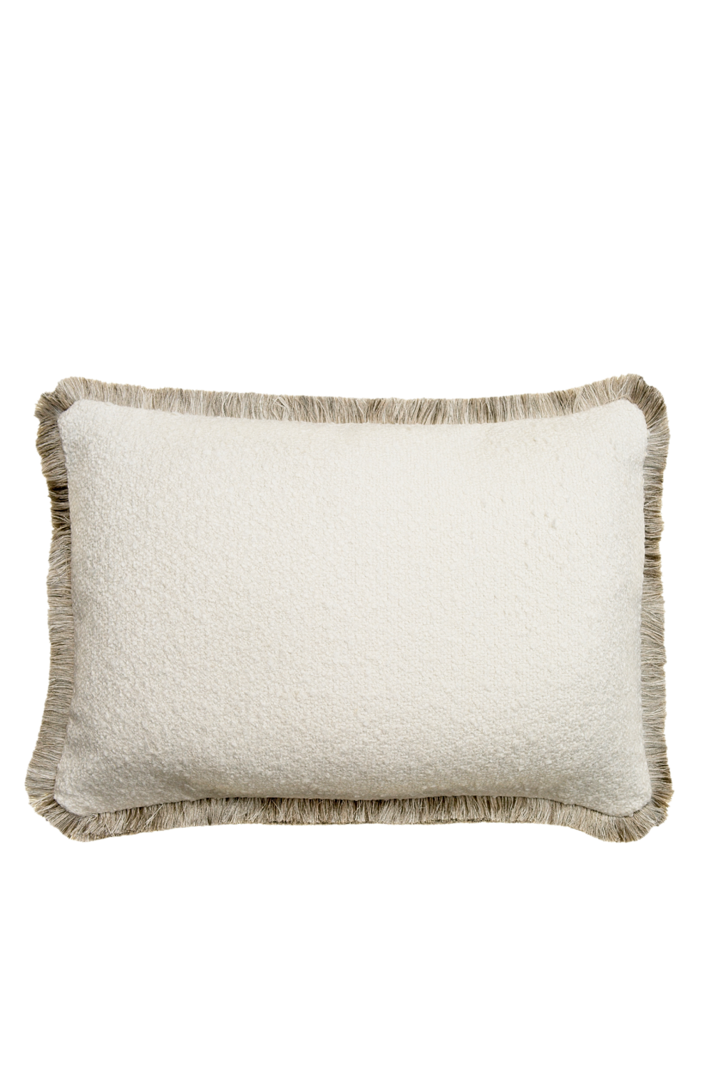 23 Boucle Ivory Modern Throw Pillow