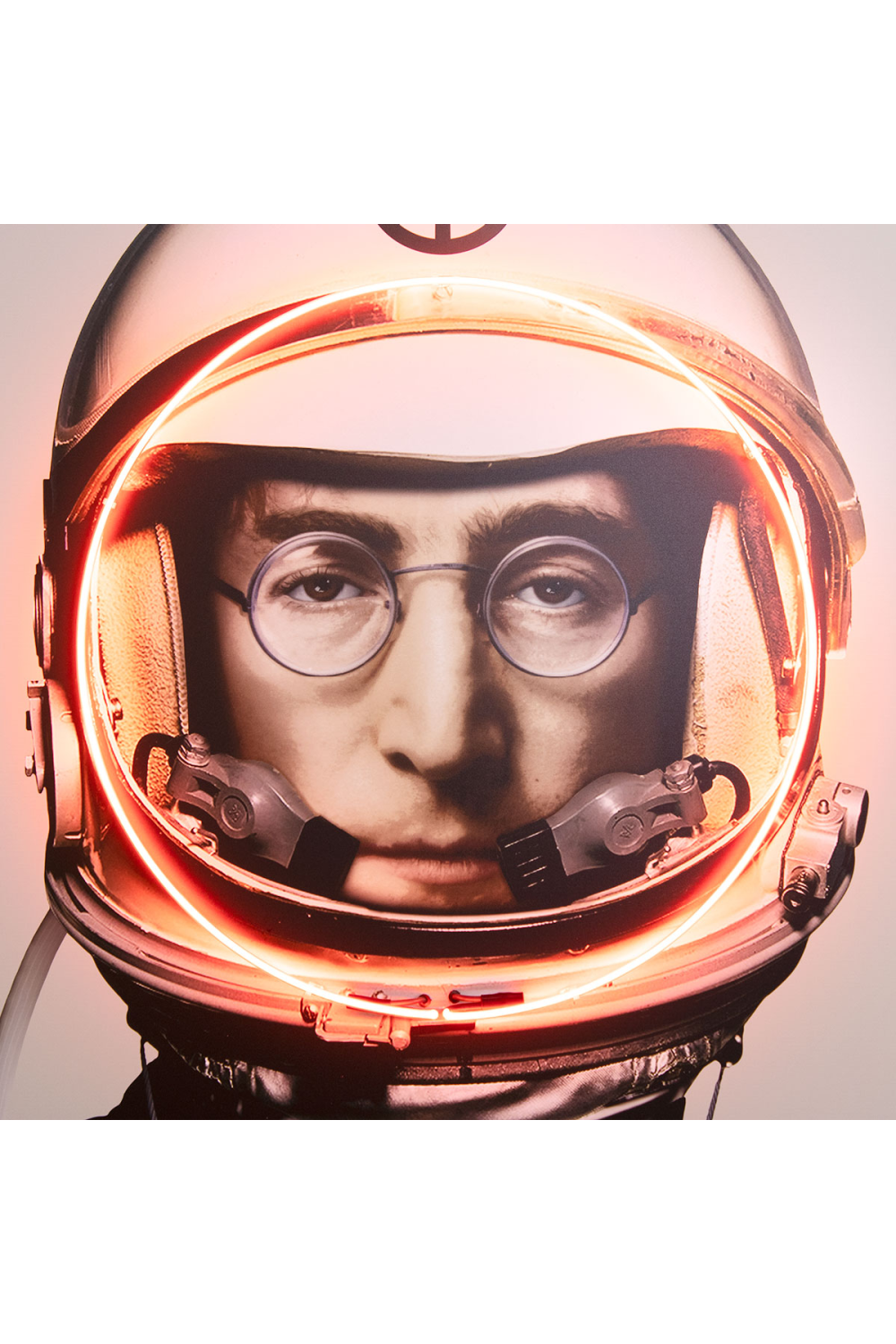 Silver John Lennon Neon Wall Art | Andrew Martin Space Man Lennon