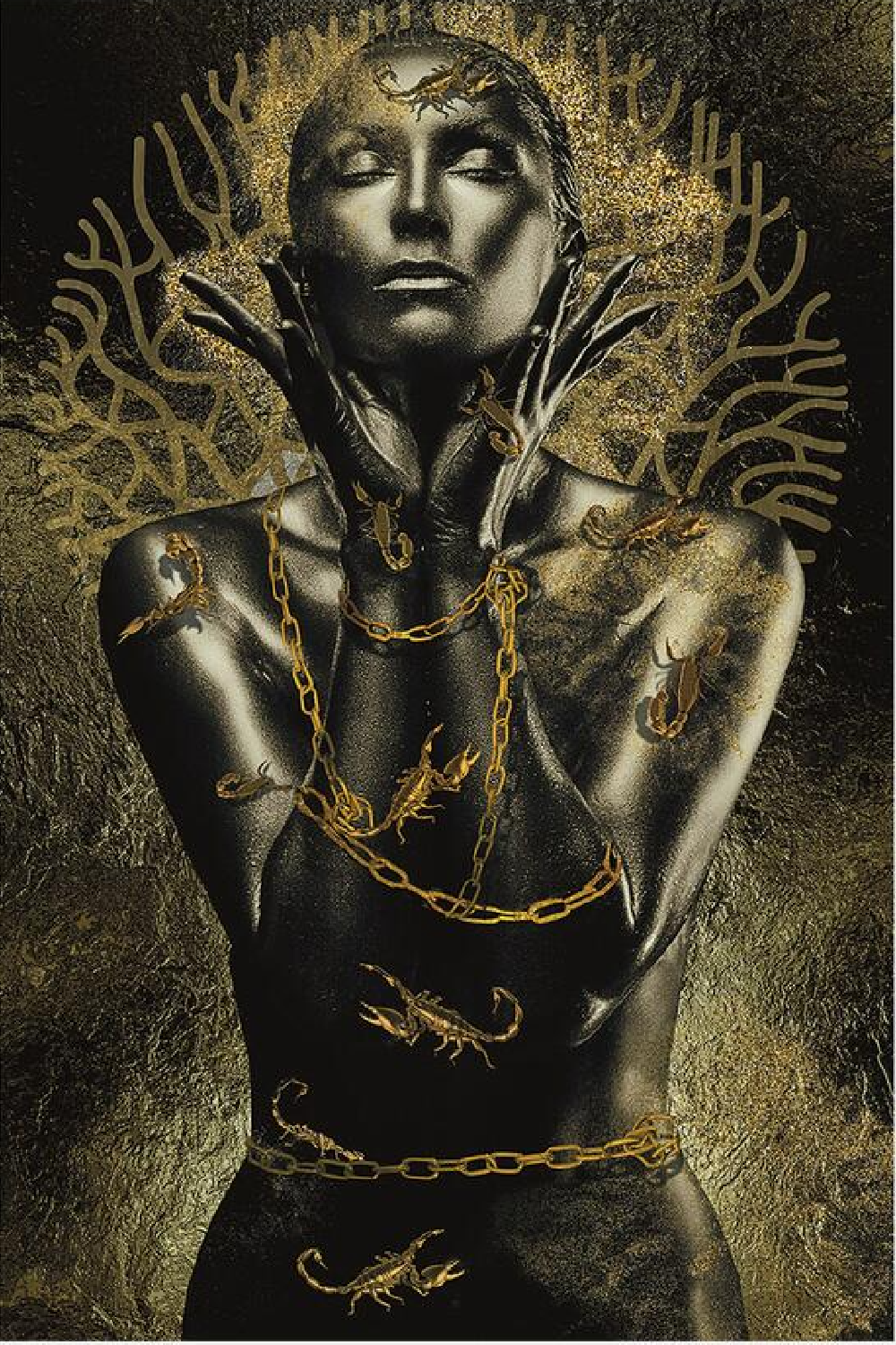 Surreal Woman Photographic Artwork | Andrew Martin Golden Heaven | Oroa.com.