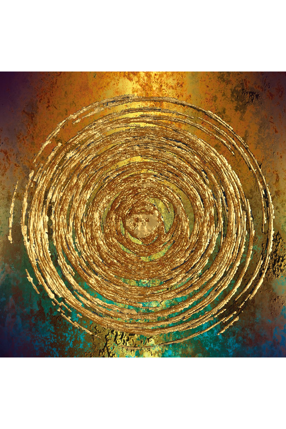 Gold Spiral Photographic Art, Andrew Martin My Golden Years