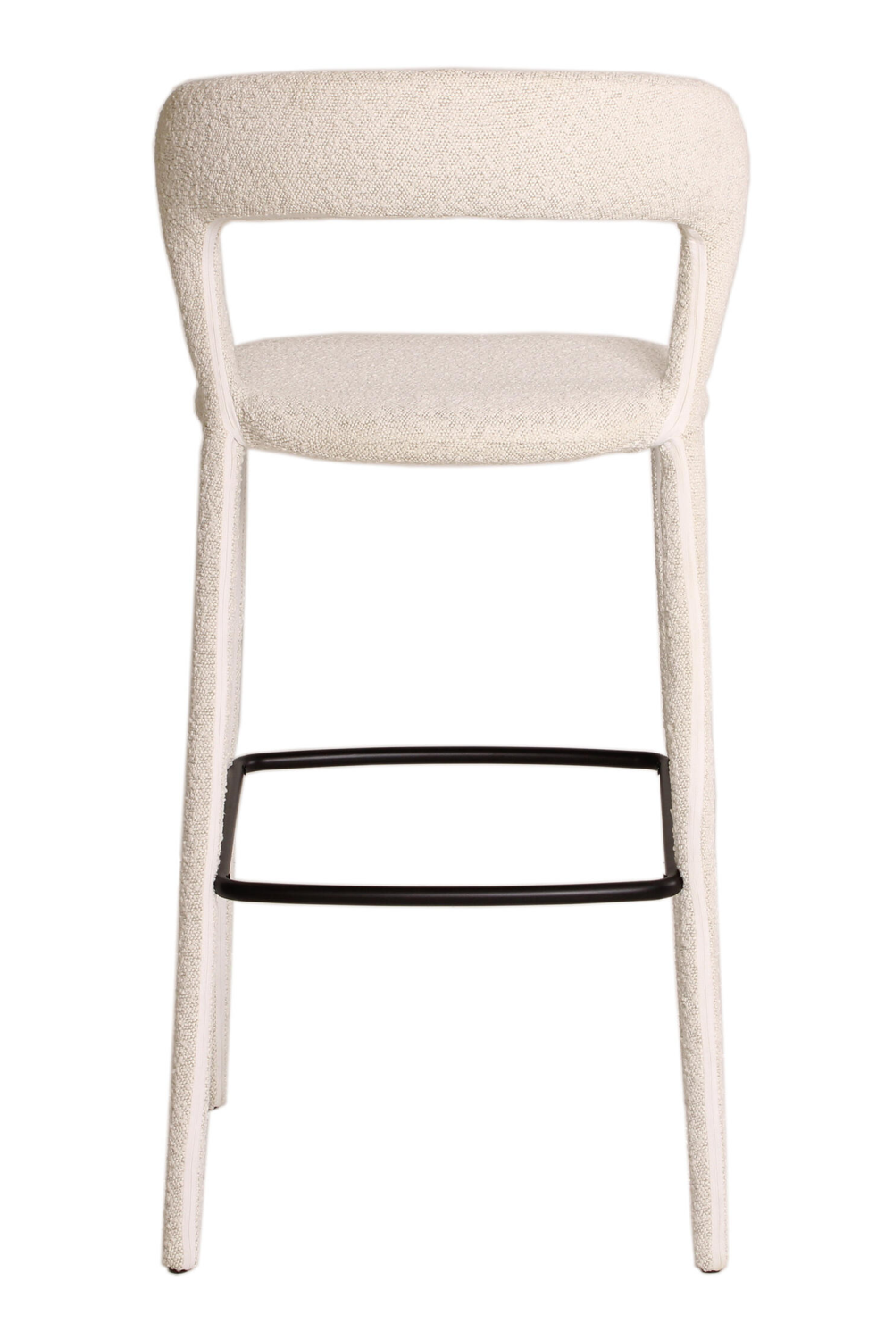 Off-White Bouclé Bar Stool | Andrew Martin Mian | Oroa.com