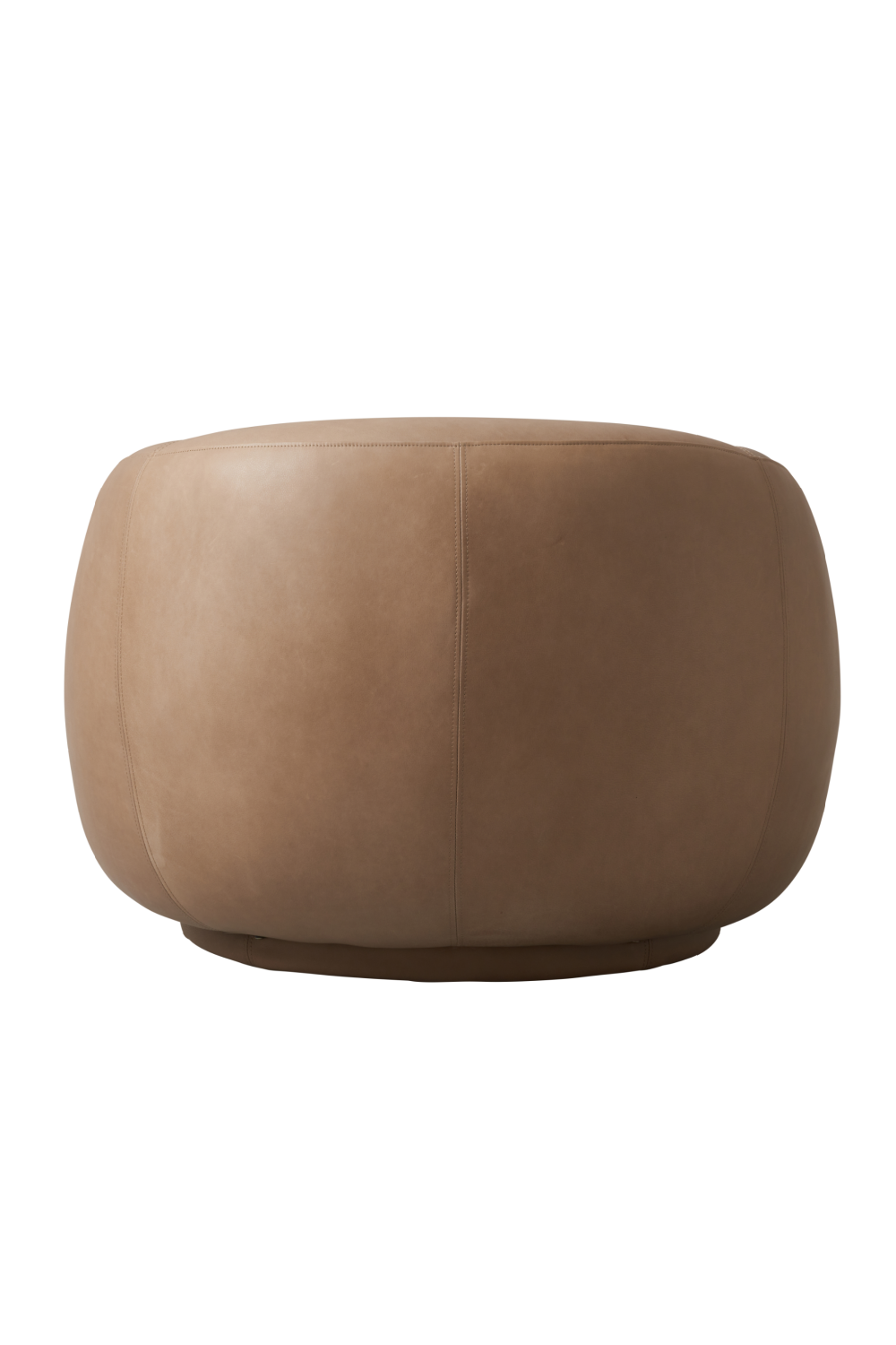 Taupe Leather Swivel Chair | Andrew Martin Haynes | Oroa.com