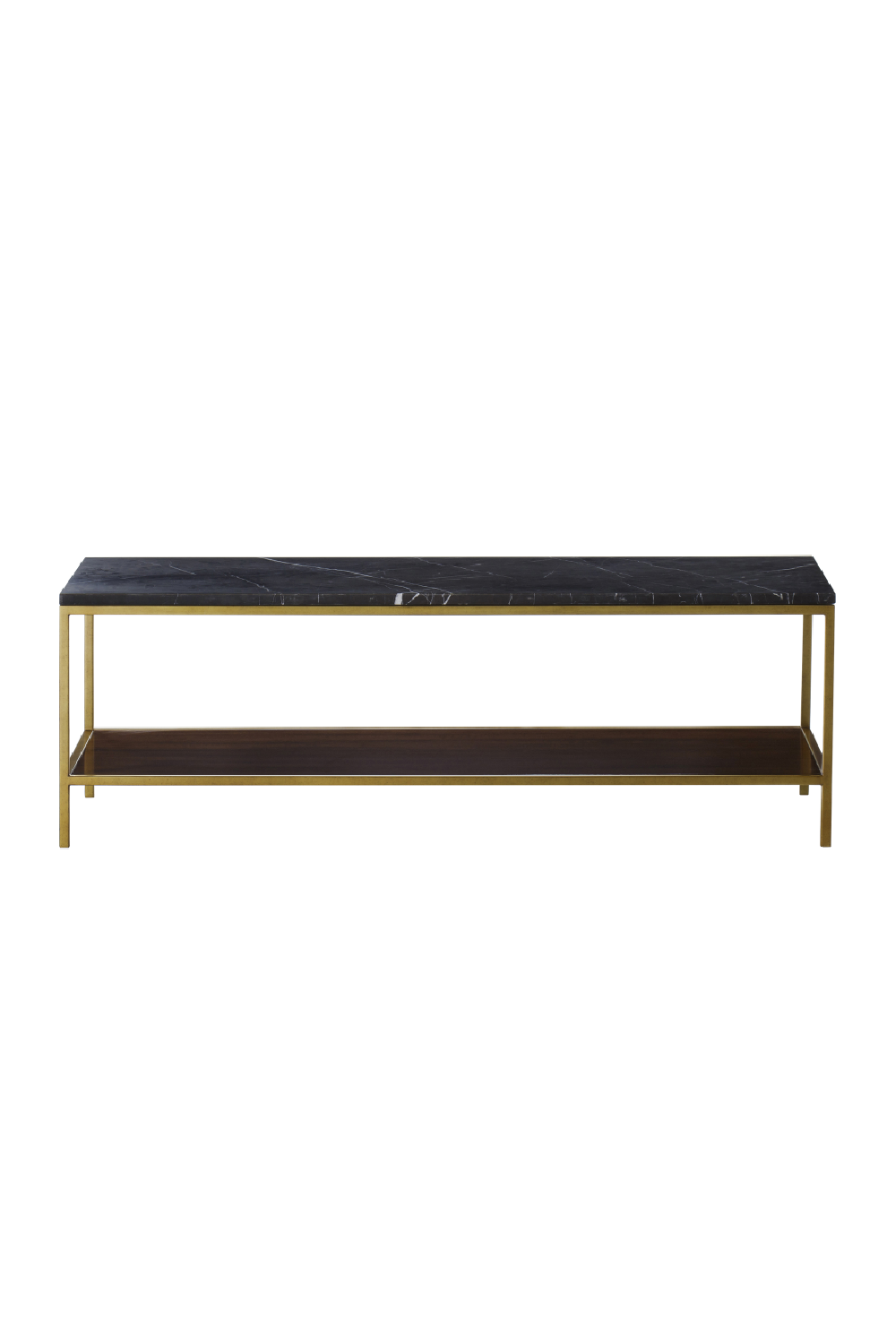 Black Marble Rectangular Coffee Table Andrew Martin Rufus OROA