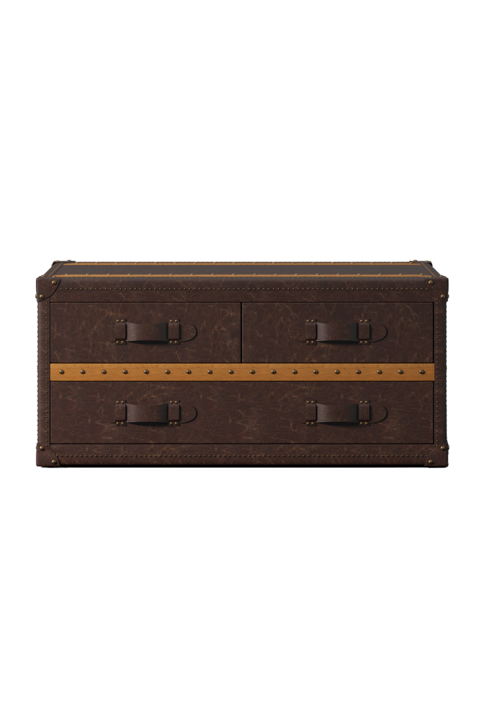 Vintage Leather Trunk Coffee Table | Andrew Martin Stonyhurst | OROA