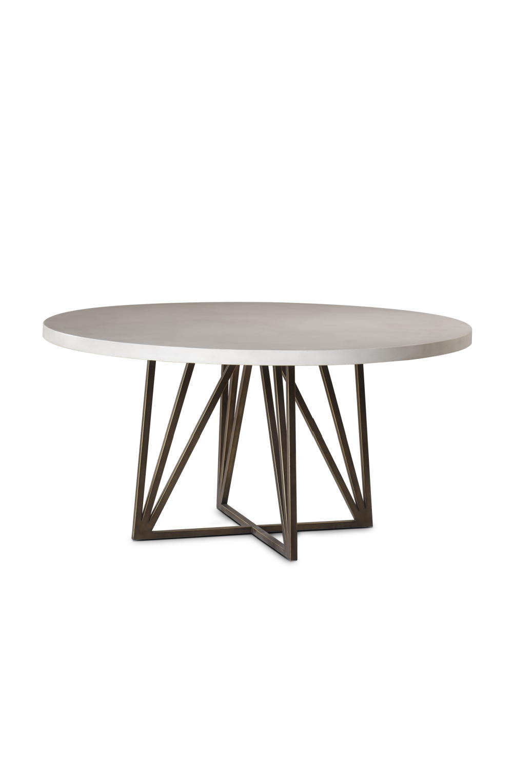 White Concrete Round Dining Table XL | Andrew Martin Emerson | OROA