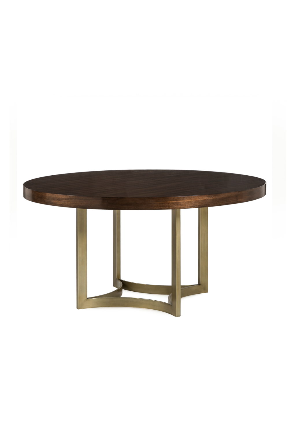 Curved Brass Base Round Dining Table L | Andrew Martin Chester | OROA