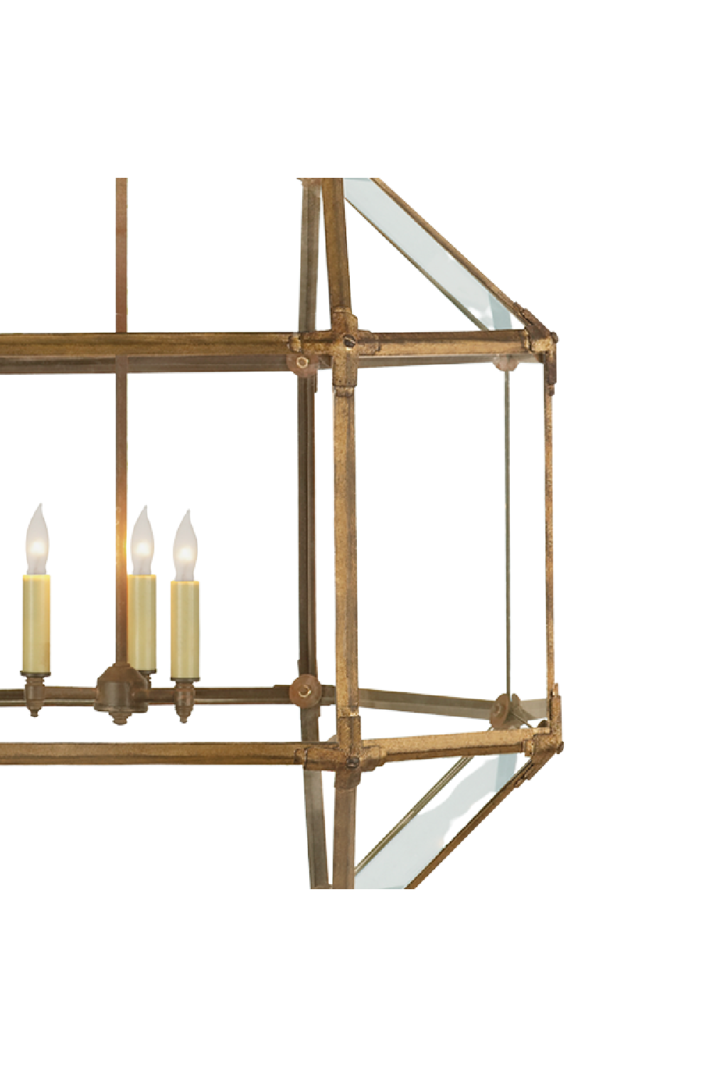 Gilded Iron Frame Pendant Light - M | Andrew Martin Morris | OROA