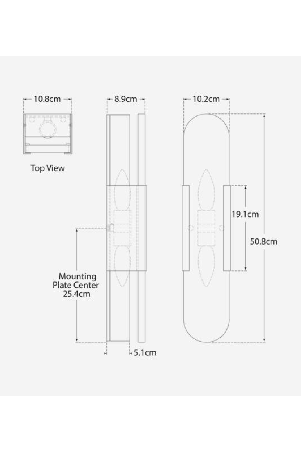 Elongated Alabaster Wall Light | Andrew Martin Melange | Oroa.com