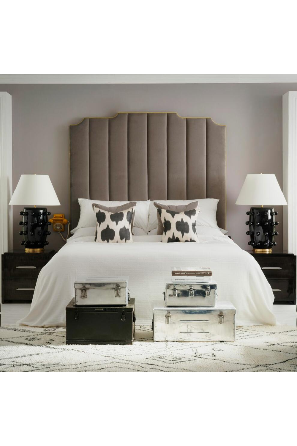 Bobble-Studded Modern Table Lamp | Andrew Martin Linden | OROA.com