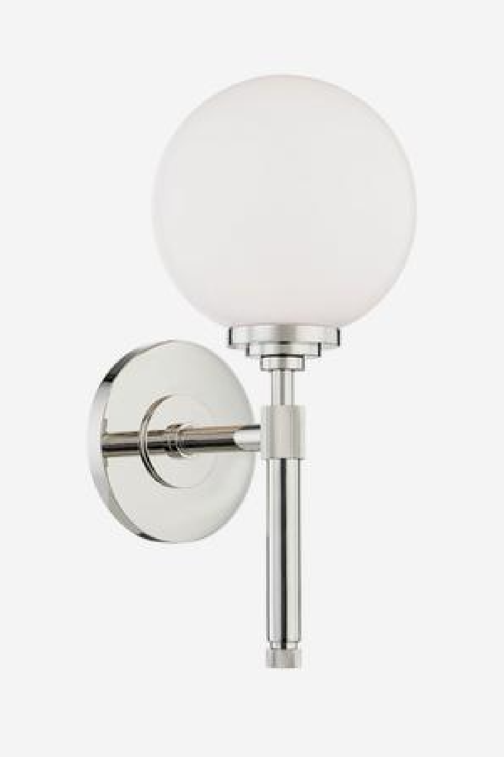 Polished Nickel Wall Light | Andrew Martin Bowery Orb | OROA