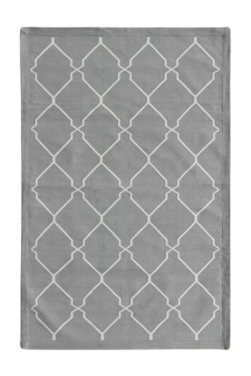 Geometric Print Cotton Rug | Andrew Martin Trellis | OROA
