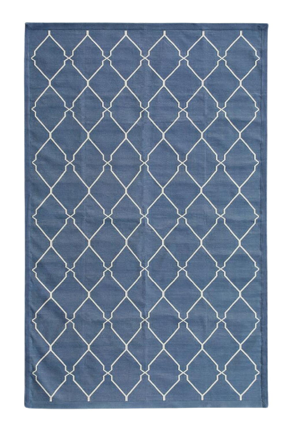 Geometric Print Cotton Rug | Andrew Martin Trellis | OROA