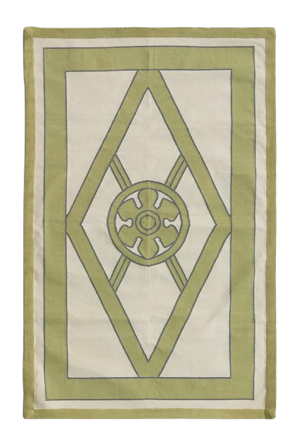 Geometric Handwoven Cotton Rug | Andrew Martin Grove | OROA