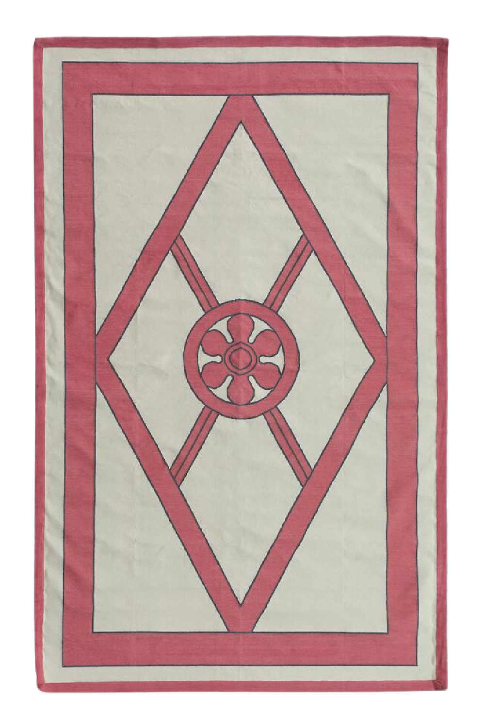 Geometric Handwoven Cotton Rug | Andrew Martin Grove | OROA