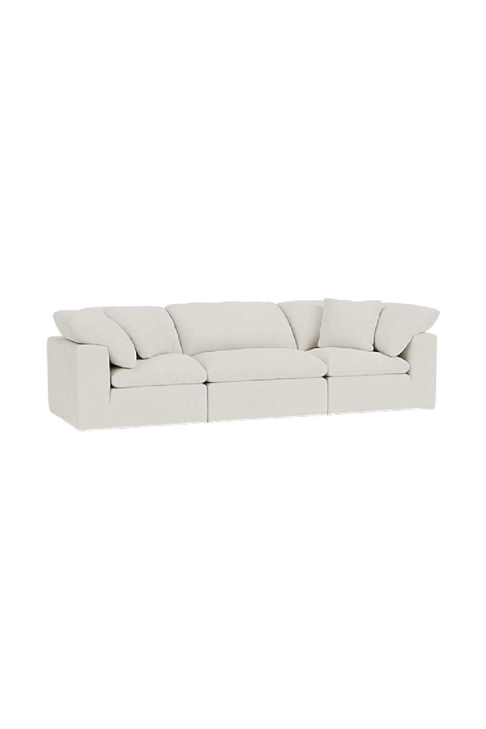 Chalk White Linen Sectional Sofa Jnr | Andrew Martin Truman | OROA
