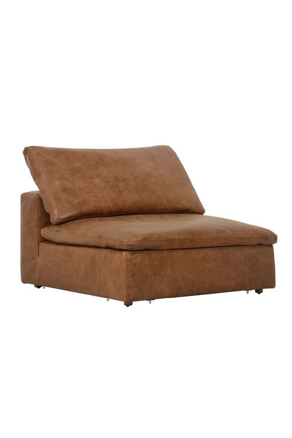 Camel Leather Sectional Sofa Jnr | Andrew Martin Truman | Oroa.com