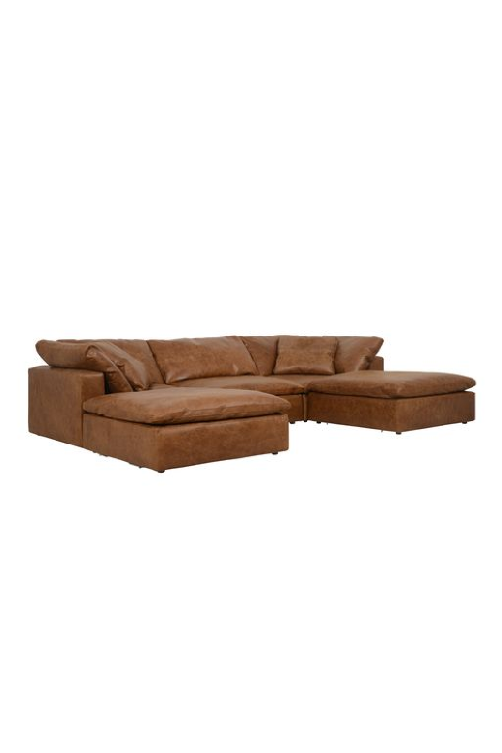 Camel Leather Sectional Sofa Jnr | Andrew Martin Truman | Oroa.com
