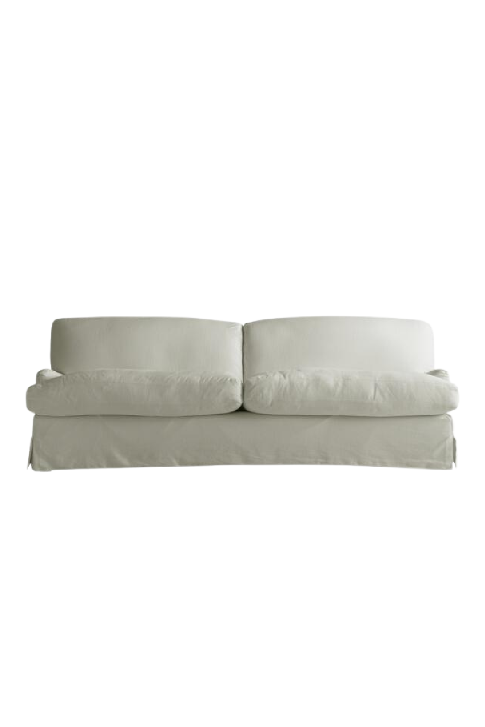 White Linen Curved Sofa | Andrew Martin Lady May | Oroa.com