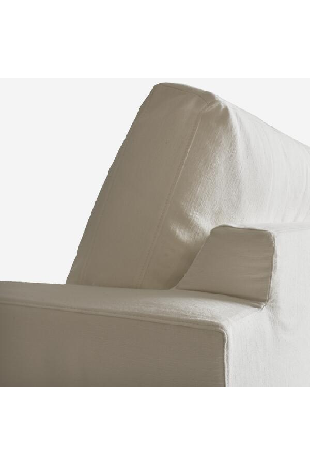 White Linen Classic Sofa | Andrew Martin Strand | Oroa.com