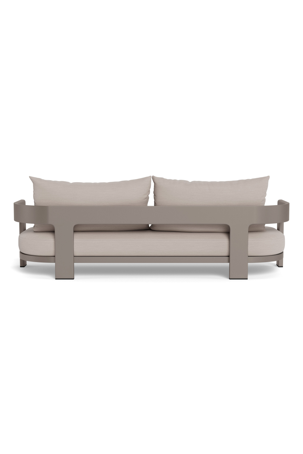 Curved Aluminum Outdoor Sofa | Andrew Martin Caicos | Oroa.com