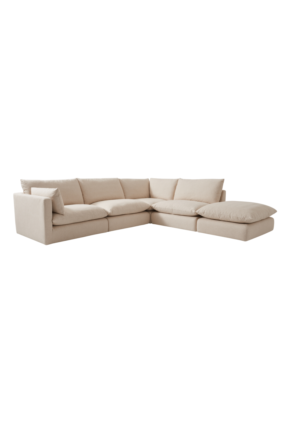 Cream Linen Sectional Sofa | Andrew Martin Clinton | Oroatrade.com