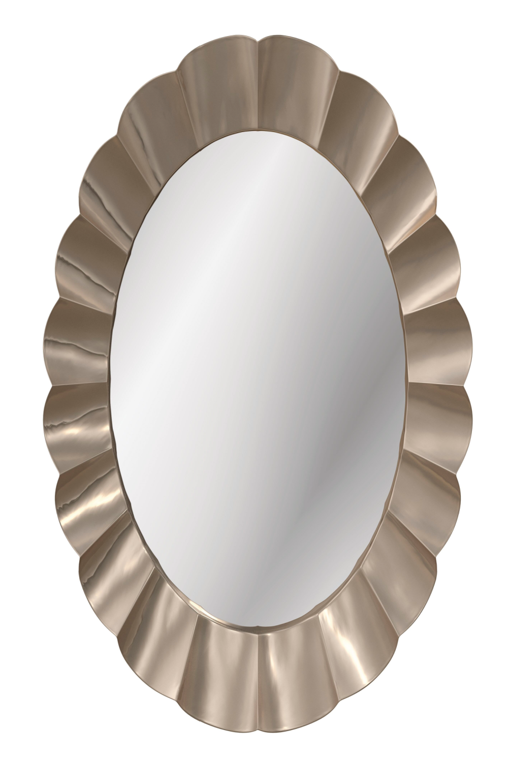Scalloped Oval Mirror | Caracole Valentina | Oroa.com