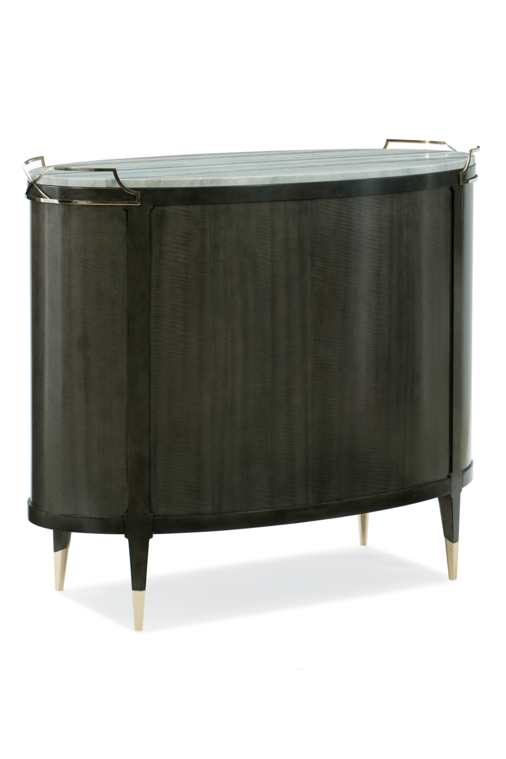 Oval Modern Bar Cabinet | Caracole Mix-ology | Oroa.com