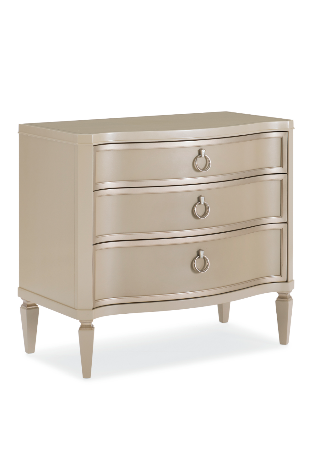 Beige Modern Classic Nightstand | Caracole Next To Me | Oroa.com