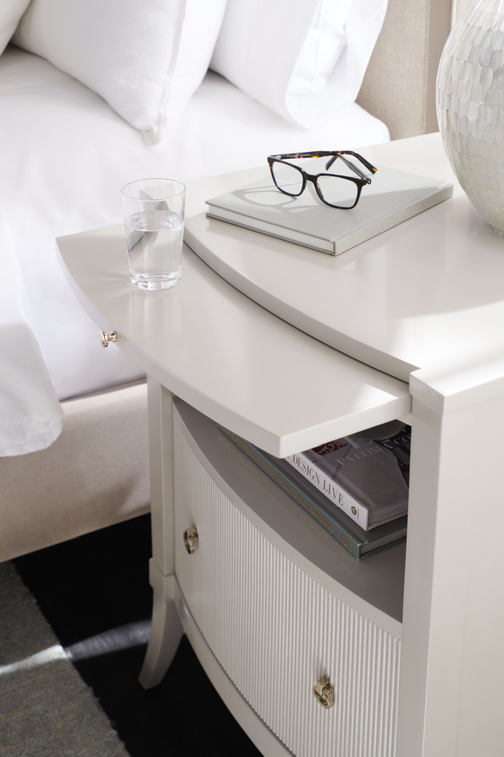 Modern Classic Cream Nightstand | Oroa.com